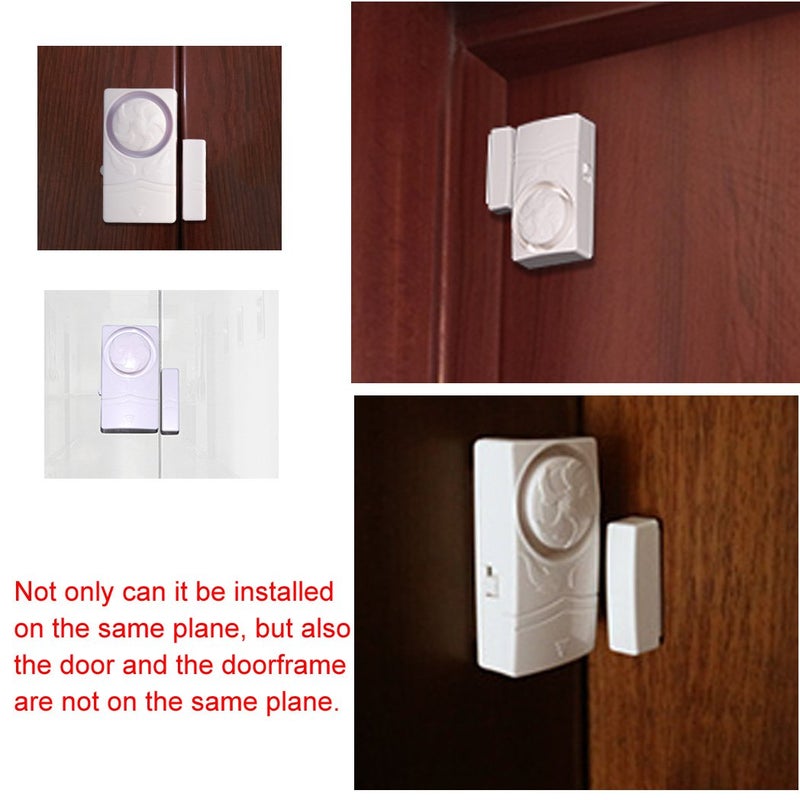 HENDUN Wireless Home Security burglar alarm, Magnetic Sensor Door Window Alarm, Super Loud 110dB, Pool Door Alarm for Kids Pack of 4 - Image 5